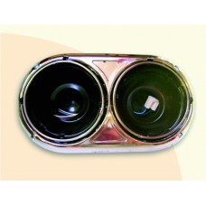 Porta faro redondo doble sin unidad W900